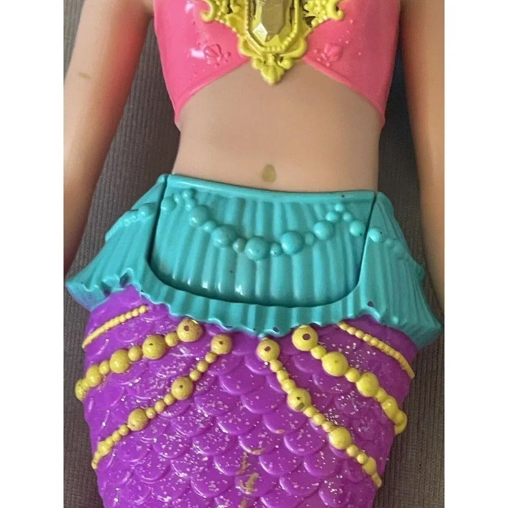 Barbie Dreamtopia Mermaid Doll with Teal Pink Hair and Tiara Doll